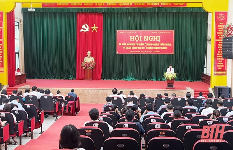 Thạch Thành: Ra mắt mô hình thí điểm “Chính quyền thân thiện, vì Nhân link m88 phục vụ”