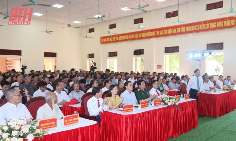Xã Nga An đón nhận quyết định xã đạt chuẩn NTM kiểu mẫu