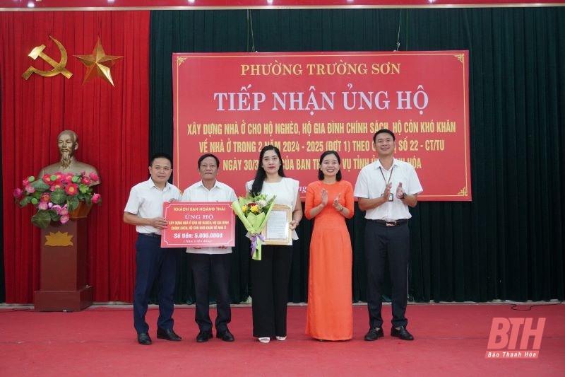 Sầm Sơn tiếp nhận hơn 5 tỷ đồng ủng hộ xây dựng nhà ở cho hộ nghèo, gia đình chính sách, hộ khó khăn về nhà ở