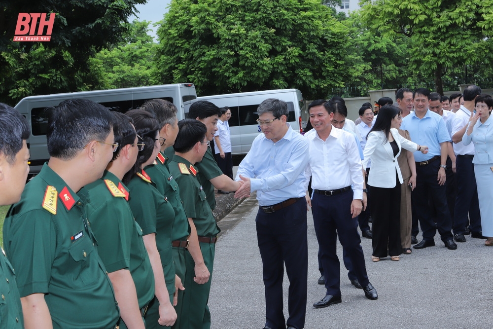 Đoàn cán bộ quy hoạch Ủy viên Trung ương Đảng khóa XIV làm việc với Ban Thường vụ Tỉnh ủy Thanh Hóa