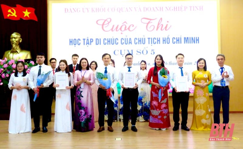 Đảng bộ Công ty CP Cấp nước Thanh Hóa đoạt giải Nhất cụm số 5 cuộc thi “Học tập Di chúc của Chủ tịch Hồ Chí Minh”