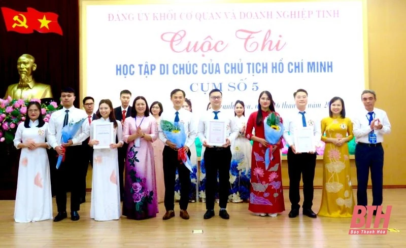 Đảng bộ Công ty CP Cấp nước Thanh Hóa đoạt giải Nhất cụm số 5 cuộc thi “Học tập Di chúc của Chủ tịch Hồ Chí Minh”
