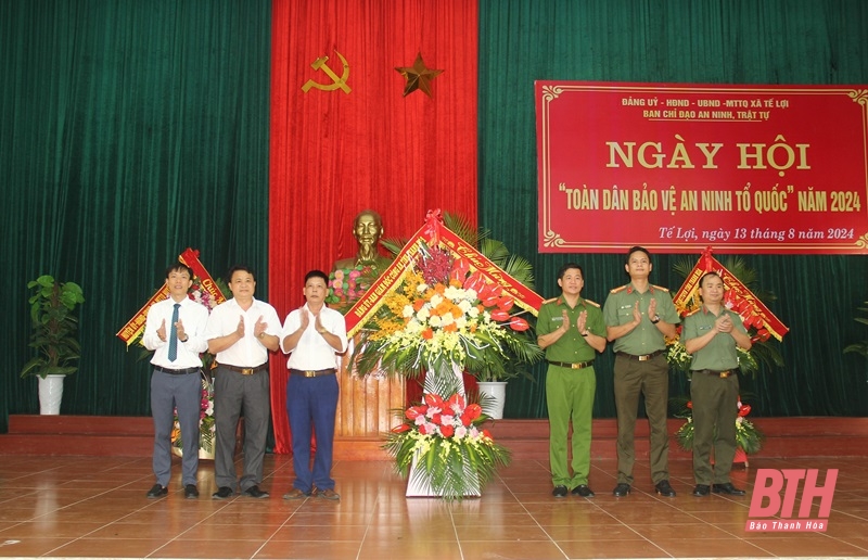 Trưởng Ban Tuyên giáo Tỉnh ủy Đào Xuân Yên dự Ngày hội “Toàn dân bảo vệ an ninh Tổ quốc” tại xã Tế Lợi