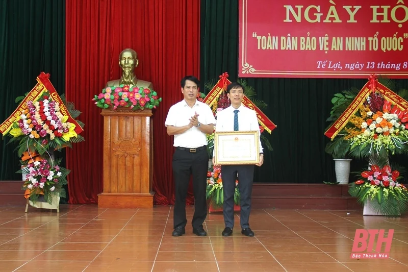 Trưởng Ban Tuyên giáo Tỉnh ủy Đào Xuân Yên dự Ngày hội “Toàn dân bảo vệ an ninh Tổ quốc” tại xã Tế Lợi