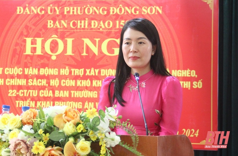 Phường Đông Sơn: Hoàn thành sớm nhất cuộc vận động hỗ trợ xây dựng nhà ở theo Chỉ thị số 22-CT/TU