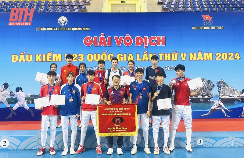 Thanh Hóa xếp thứ ba toàn đoàn tại Giải vô địch Đấu kiếm U23 quốc gia 2024