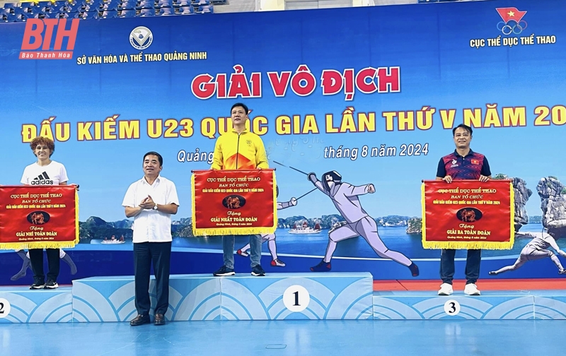 Thanh Hóa xếp thứ ba toàn đoàn tại Giải vô địch Đấu kiếm U23 quốc gia 2024