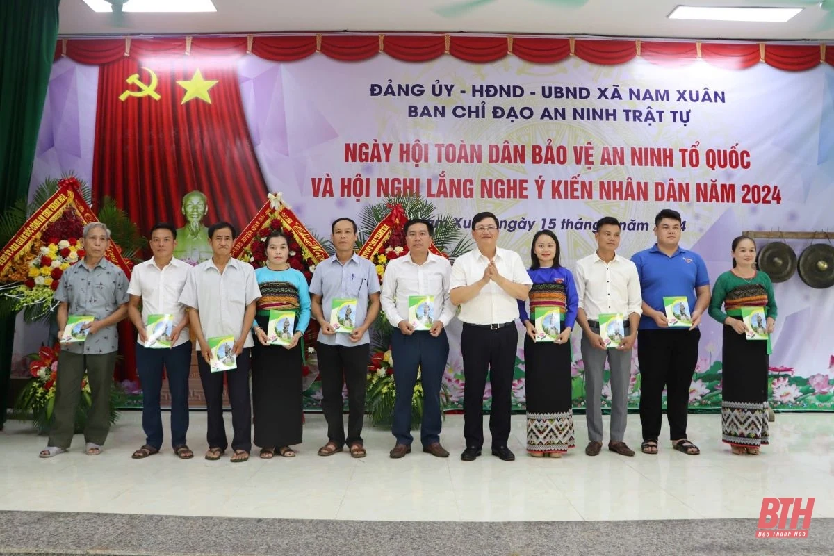 Phó Chủ tịch UBND tỉnh Mai Xuân Liêm dự Ngày hội “Toàn dân bảo vệ an ninh Tổ quốc” xã Nam Xuân