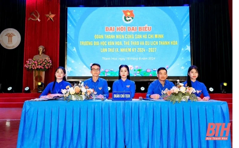 Đại hội đại biểu Đoàn TNCS Hồ Chí Minh Trường Đại học Văn hóa, Thể thao và Du lịch Thanh Hóa lần thứ IX, nhiệm kỳ 2024-2027