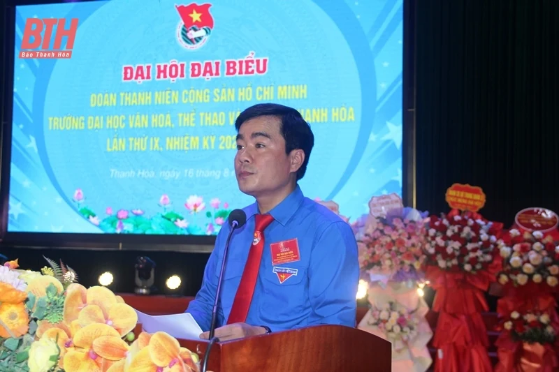 Đại hội đại biểu Đoàn TNCS Hồ Chí Minh Trường Đại học Văn hóa, Thể thao và Du lịch Thanh Hóa lần thứ IX, nhiệm kỳ 2024-2027