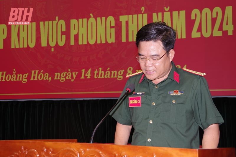 Khai mạc diễn tập khu vực phòng thủ huyện Hoằng Hoá năm 2024