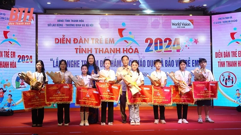 Diễn đàn trẻ em tỉnh Thanh Hoá năm 2024: Lắng nghe trẻ em để chăm sóc, giáo dục và bảo vệ trẻ em