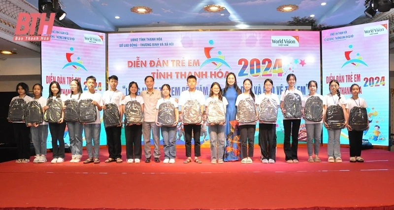 Diễn đàn trẻ em tỉnh Thanh Hoá năm 2024: Lắng nghe trẻ em để chăm sóc, giáo dục và bảo vệ trẻ em
