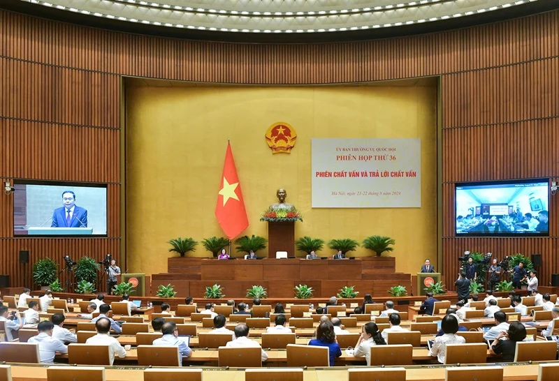 Phiên họp thứ 36 của Ủy ban Thường vụ Quốc hội: Chất m88 cá cược thể thao trực tuyến và trả lời chất m88 cá cược thể thao trực tuyến đối với 2 nhóm m88 cá cược thể thao trực tuyến đề
