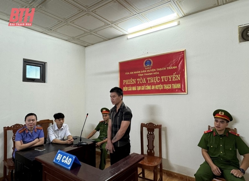 Thạch Thành xét xử trực tuyến 4 vụ án m88 cá cược thể thao trực tuyến sự