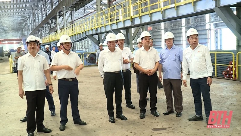 Đoàn công tác tỉnh Hủa Phăn thăm, làm việc tại Khu kinh tế Nghi Sơn