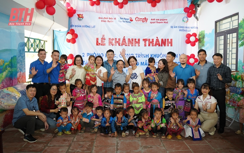 Khánh thành 2 phòng vao m88 tại điểm trường Mầm non bản Cơm