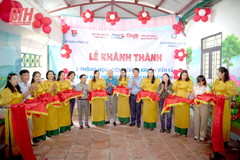 Khánh thành 2 phòng vao m88 tại điểm trường Mầm non bản Cơm