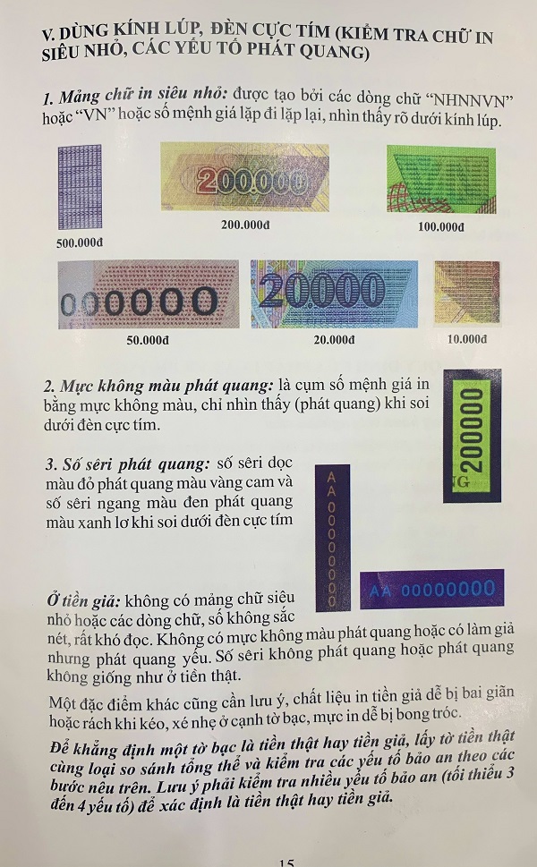 Tiền giả Việt Nam và cách nhận biết
