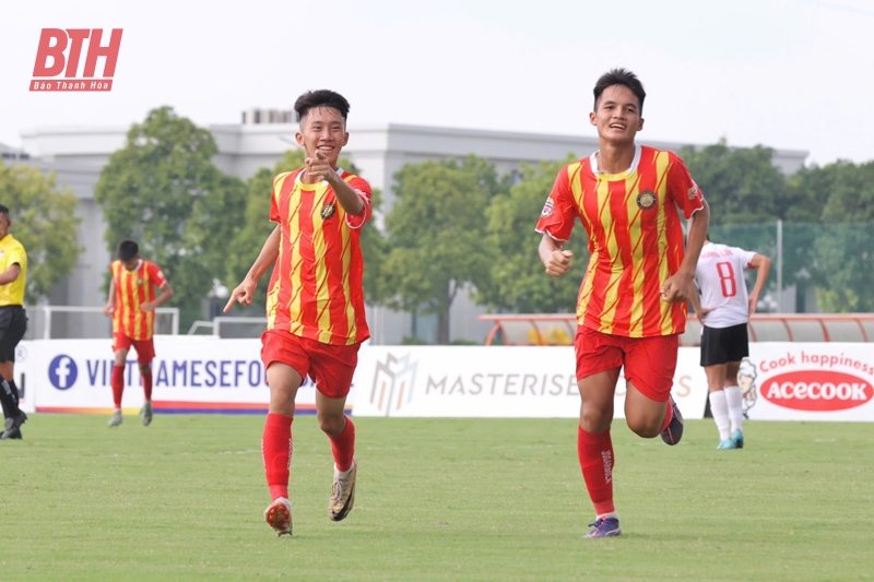 Vòng chung kết Giải U15 quốc gia 2024: U15 Đông Á Thanh Hóa thắng đậm trận ra quân