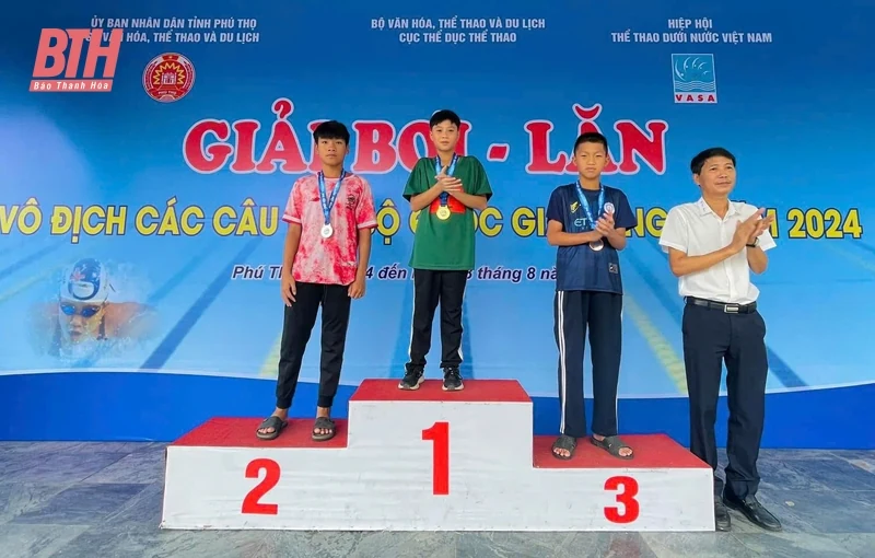 VĐV Thanh Hóa giành “mưa huy chương” tại Giải bơi - lặn vô địch các CLB quốc gia năm 2024