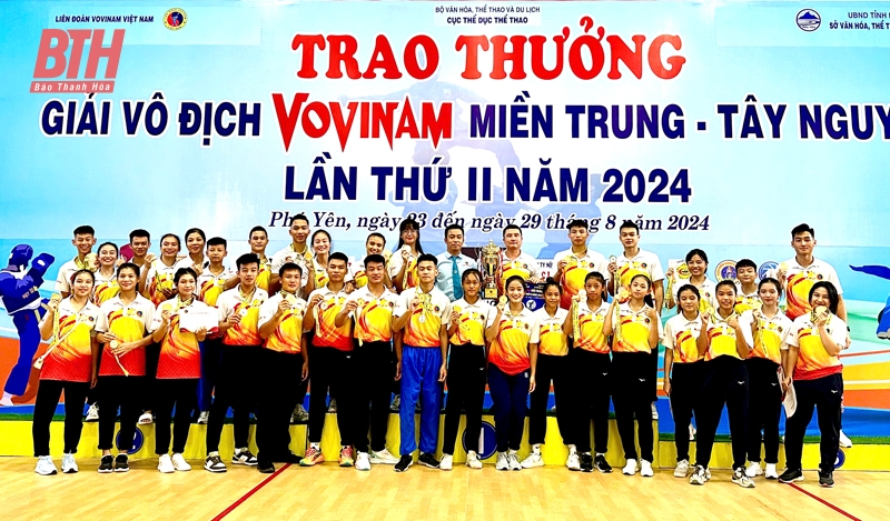 Lần thứ hai liên tiếp Thanh Hóa nhất toàn đoàn tại Giải vô địch Vovinam miền Trung - Tây Nguyên