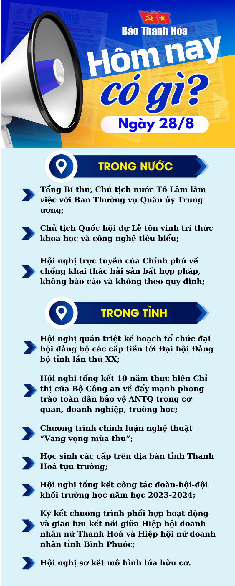 Hôm nay có gì? - Sự kiện nổi bật ngày 28/8/2024