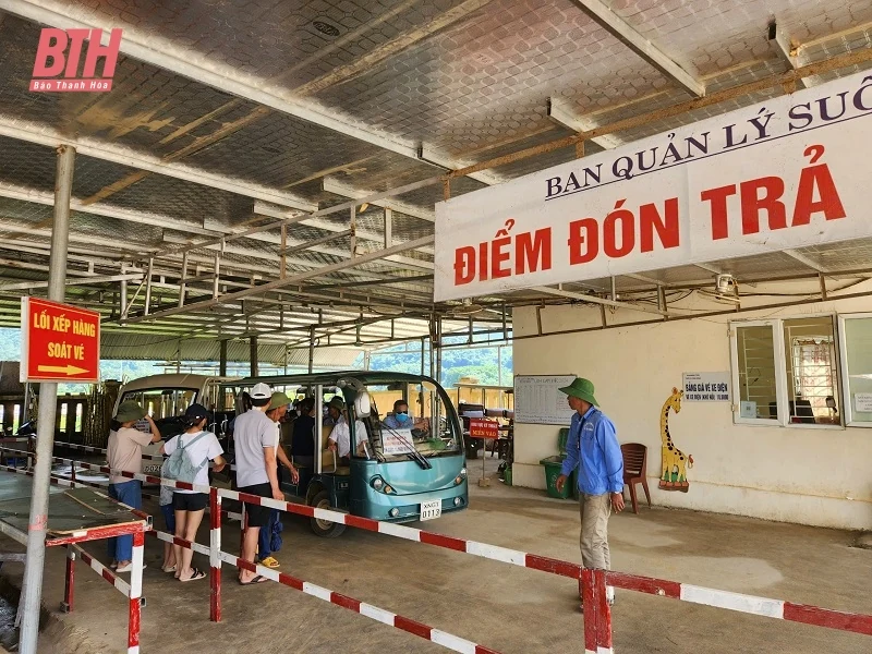 Du khách đổ về tham quan suối cá thần Cẩm Lương ngày đầu kỳ nghỉ lễ Quốc khánh 2/9