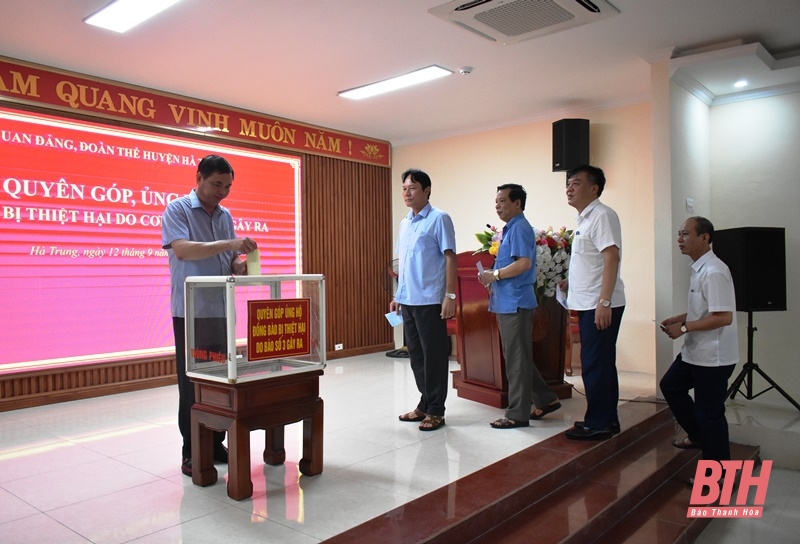 Chung tay quyên góp, ủng hộ đồng bào bị thiệt hại do bão số 3