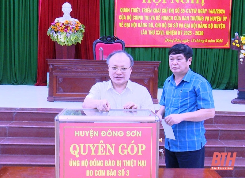 Các địa phương, đơn vị tiếp tục ủng hộ đồng bào khắc phục thiệt hại do bão số 3 gây ra