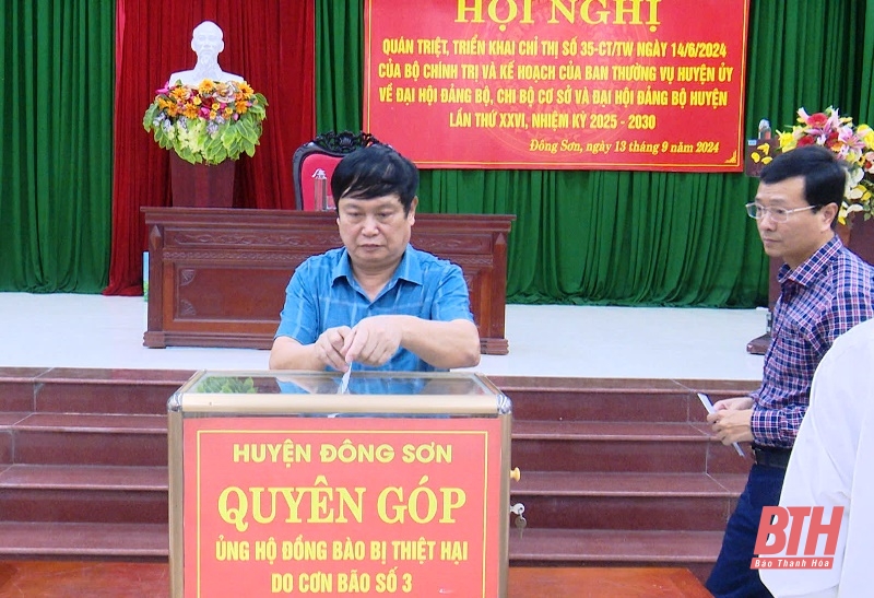 Các địa phương, đơn vị tiếp tục ủng hộ đồng bào khắc phục thiệt hại do bão số 3 gây ra