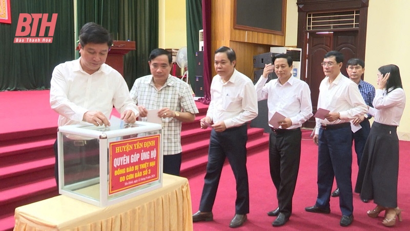 Chung tay quyên góp, ủng hộ đồng bào bị thiệt hại do bão số 3