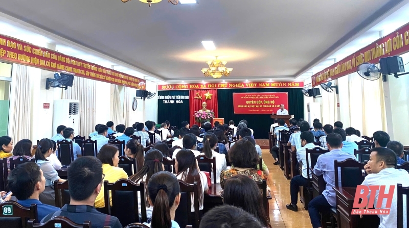 Sở link vào m88 bhki nghiệp và Phát triển link vào m88 bhki thôn ủng hộ đồng bào bị thiệt hại do bão số 3