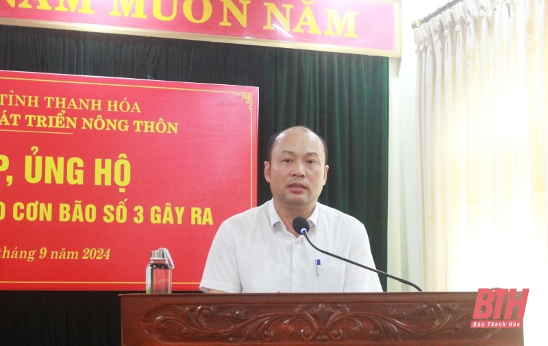 Sở link vào m88 bhki nghiệp và Phát triển link vào m88 bhki thôn ủng hộ đồng bào bị thiệt hại do bão số 3