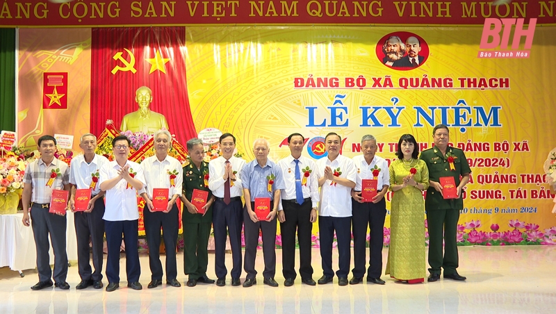 Kỷ niệm 70 năm ngày thành lập Đảng bộ xã Quảng Thạch