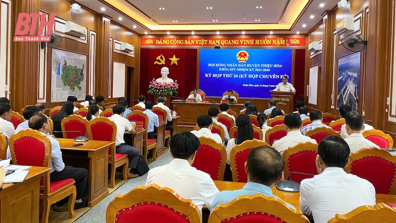 HĐND huyện Thiệu Hoá thông qua 10 nghị quyết về đầu tư công