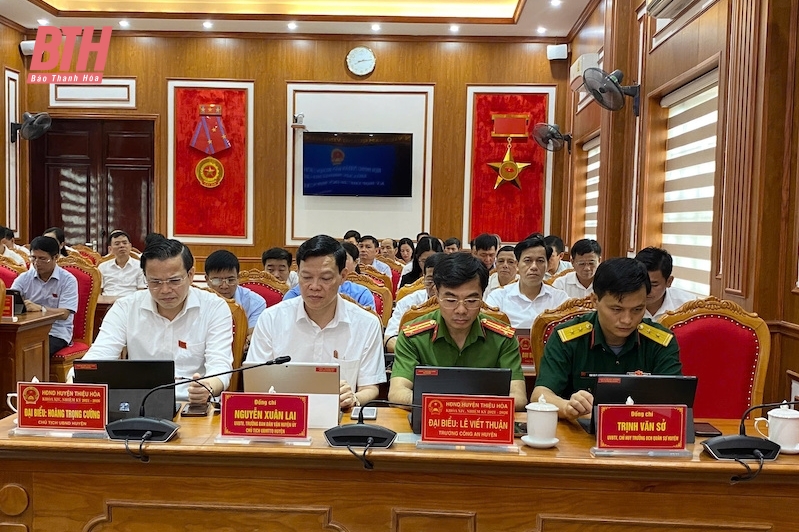 HĐND huyện Thiệu Hoá thông qua 10 nghị quyết về đầu tư công