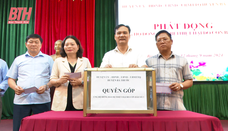 Chung tay quyên góp, ủng hộ đồng bào bị thiệt hại do bão số 3