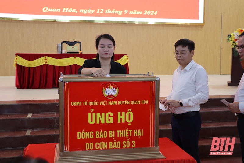 Chung tay quyên góp, ủng hộ đồng bào bị thiệt hại do bão số 3