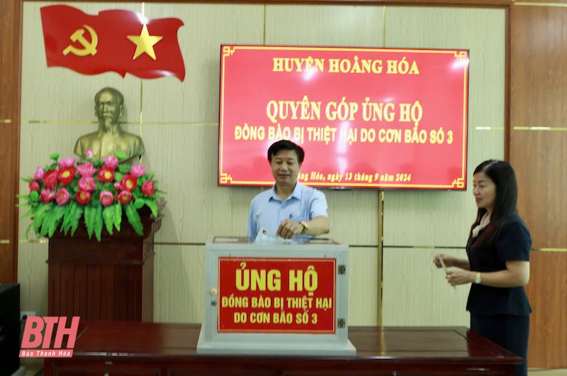 Các địa phương, đơn vị tiếp tục ủng hộ đồng bào khắc phục thiệt hại do bão số 3 gây ra