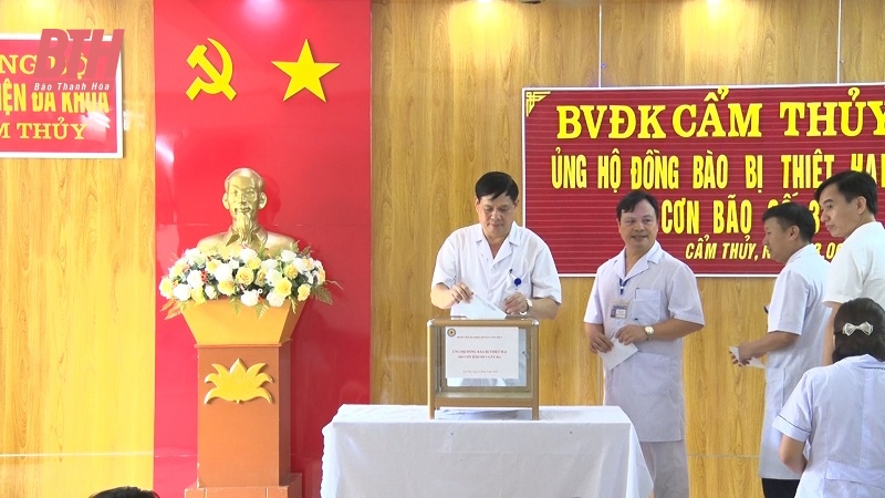 Các địa phương, đơn vị tiếp tục ủng hộ đồng bào khắc phục thiệt hại do bão số 3 gây ra