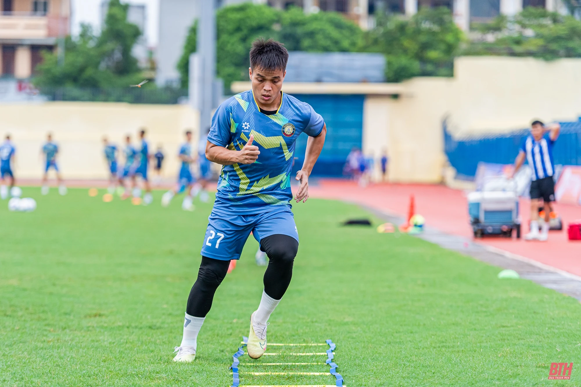 CLB Đông Á Thanh Hoá giữ tinh thần thoải mái trong buổi tập trước thềm V.League 2024/2025 khởi tranh