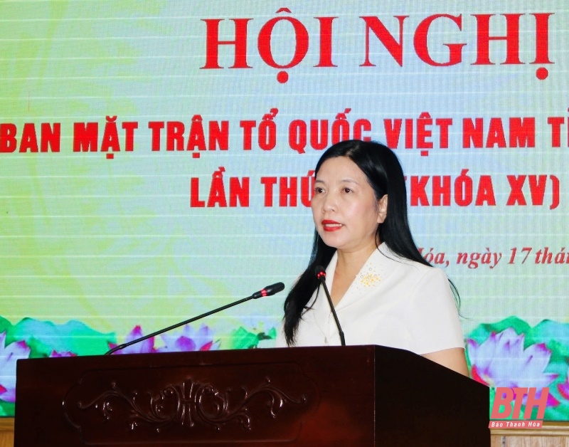 Hội nghị Ủy ban MTTQ tỉnh Thanh Hóa lần thứ hai (khóa XV)