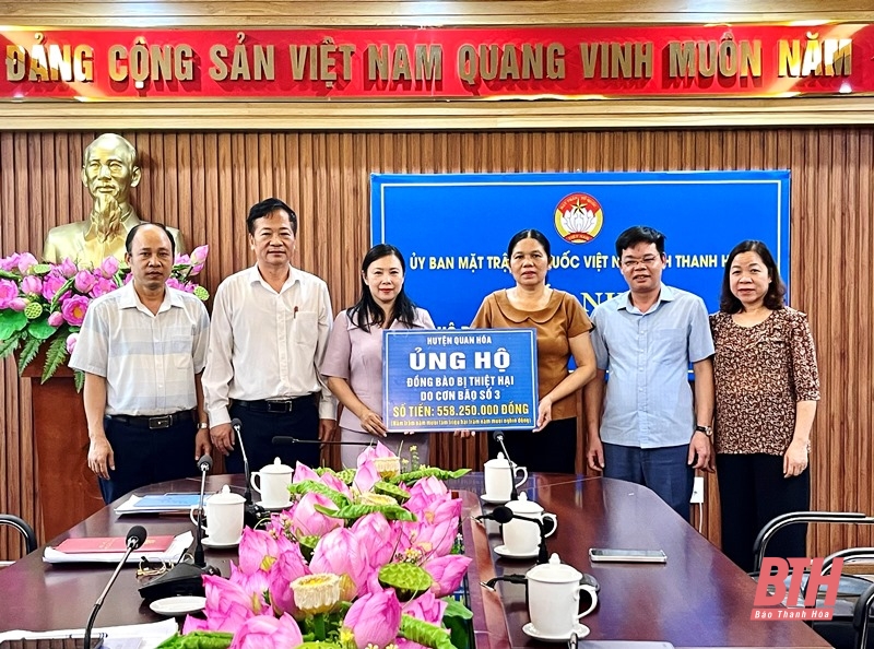 Ủy ban MTTQ tỉnh tiếp nhận ủng hộ đồng bào bị thiệt hại do bão số 3