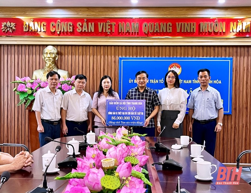 Ủy ban MTTQ tỉnh tiếp nhận ủng hộ đồng bào bị thiệt hại do bão số 3