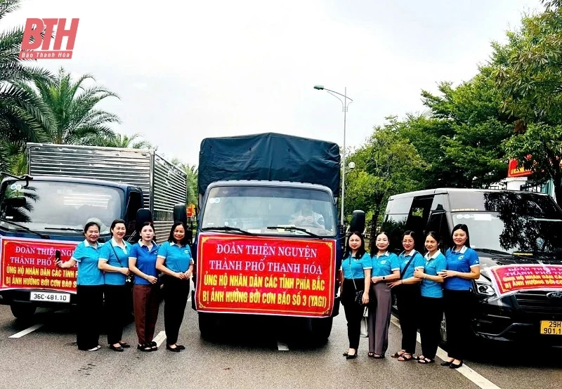 Hội LHPN TP Thanh Hoá vận động hỗ trợ Nhân dân tỉnh Yên Bái tái thiết cuộc sống sau bão Yagi