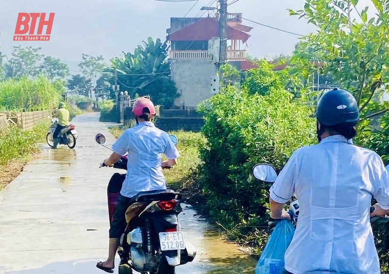 Thạch Thành: Khẩn trương vệ sinh môi trường, phòng chống dịch bệnh sau mưa lũ