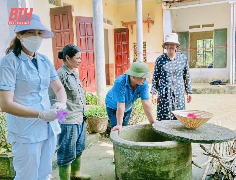 Thạch Thành: Khẩn trương vệ sinh môi trường, phòng chống dịch bệnh sau mưa lũ