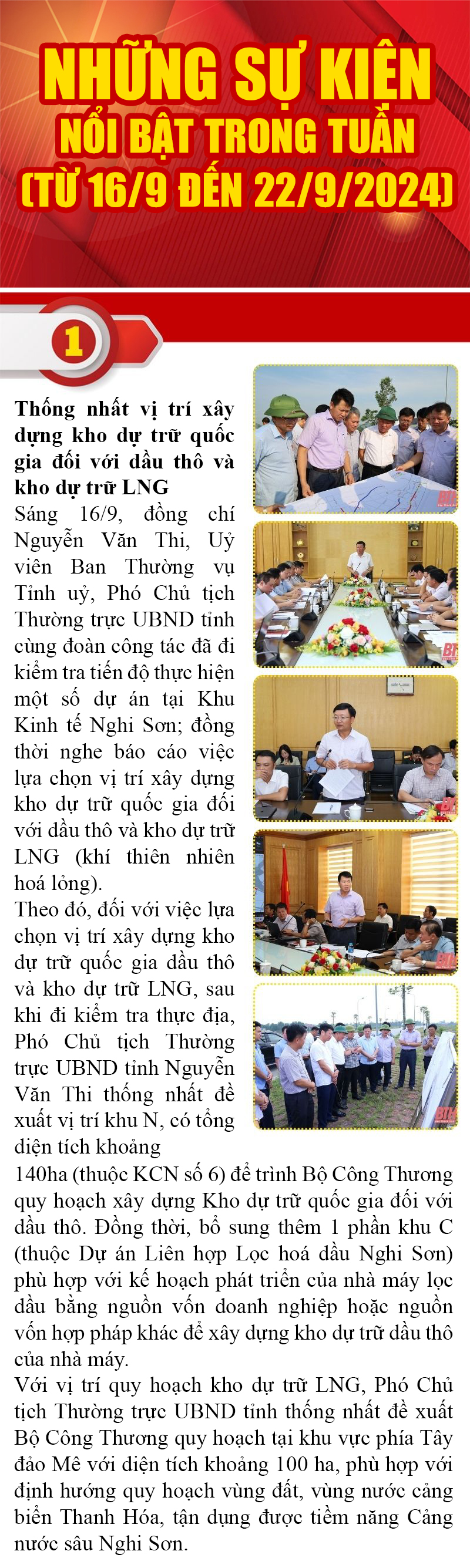 Những sự kiện nổi bật trong tuần