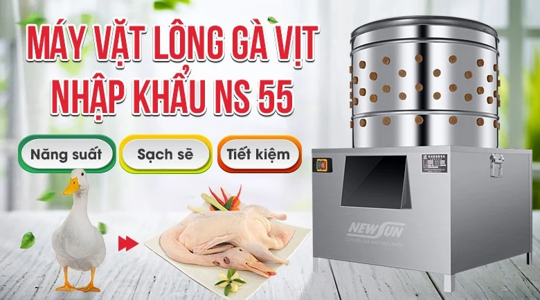 Máy làm sạch lông gia cầm, động vật, hiệu quả và tiết kiệm nhất